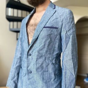 Blue light blazer